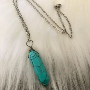 💫SALE💫 Howlite Wire Wrapped Necklace